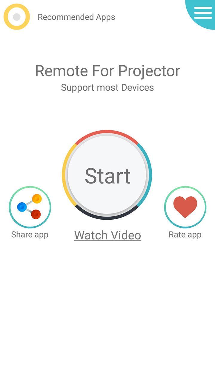 اسکرین شات 1 برنامه Remote projector