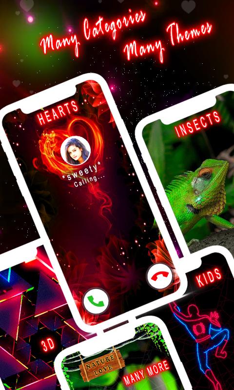 اسکرین شات 2 برنامه Color Call Flash - LED Caller