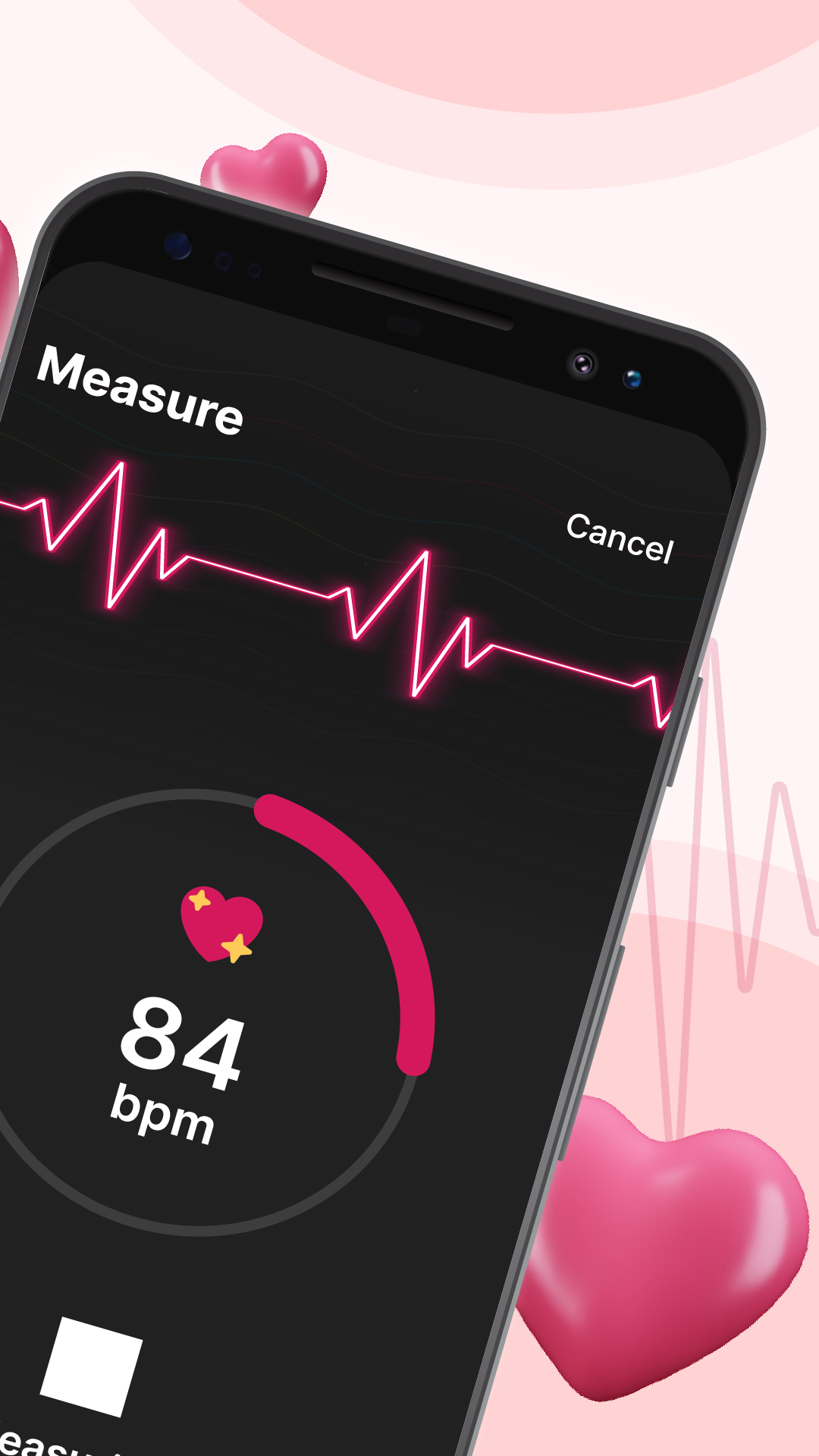 اسکرین شات 2 برنامه Heart Rate Monitor: BP Tracker