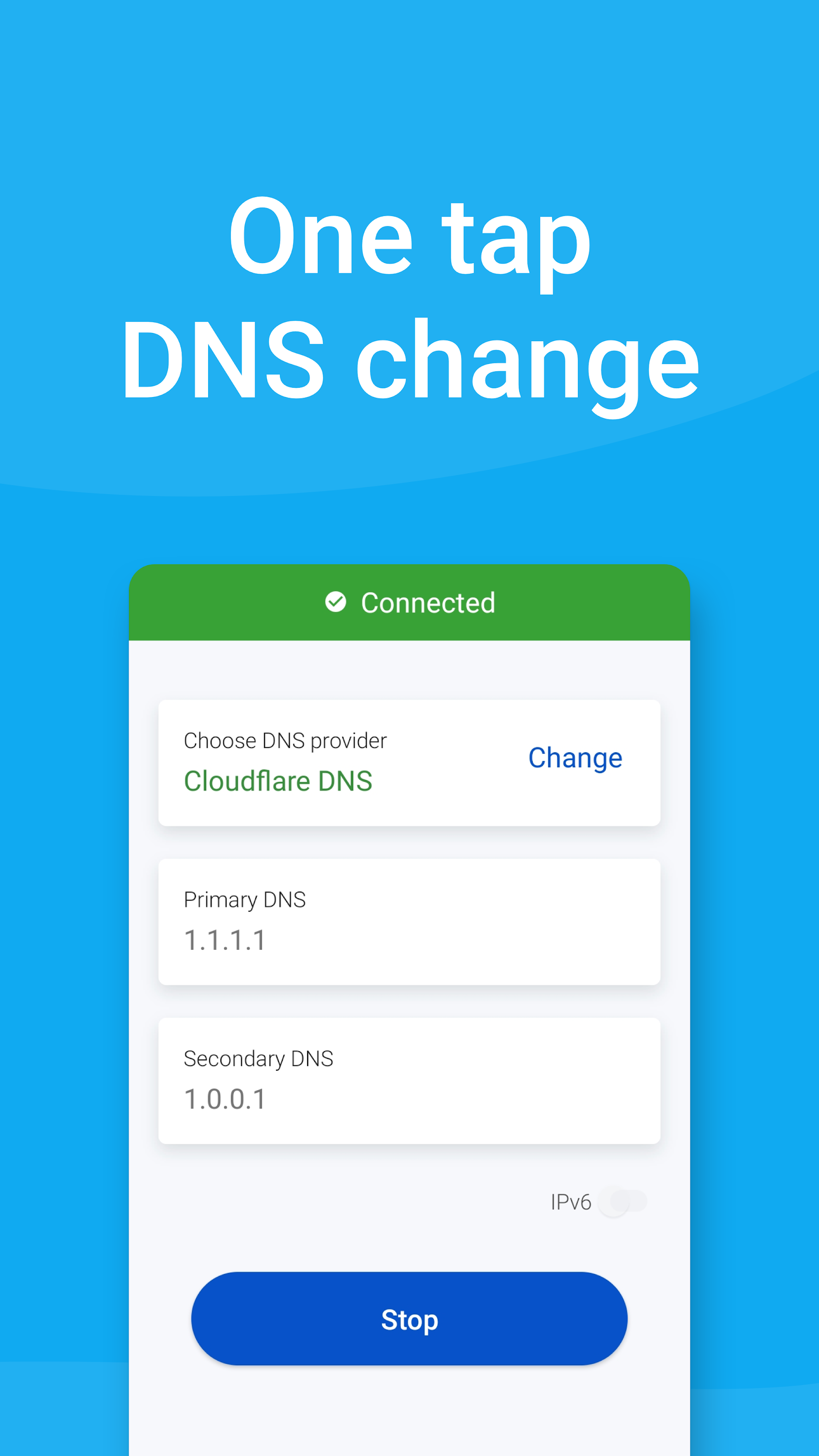 اسکرین شات برنامه DNS Changer - Fast and Secure 3
