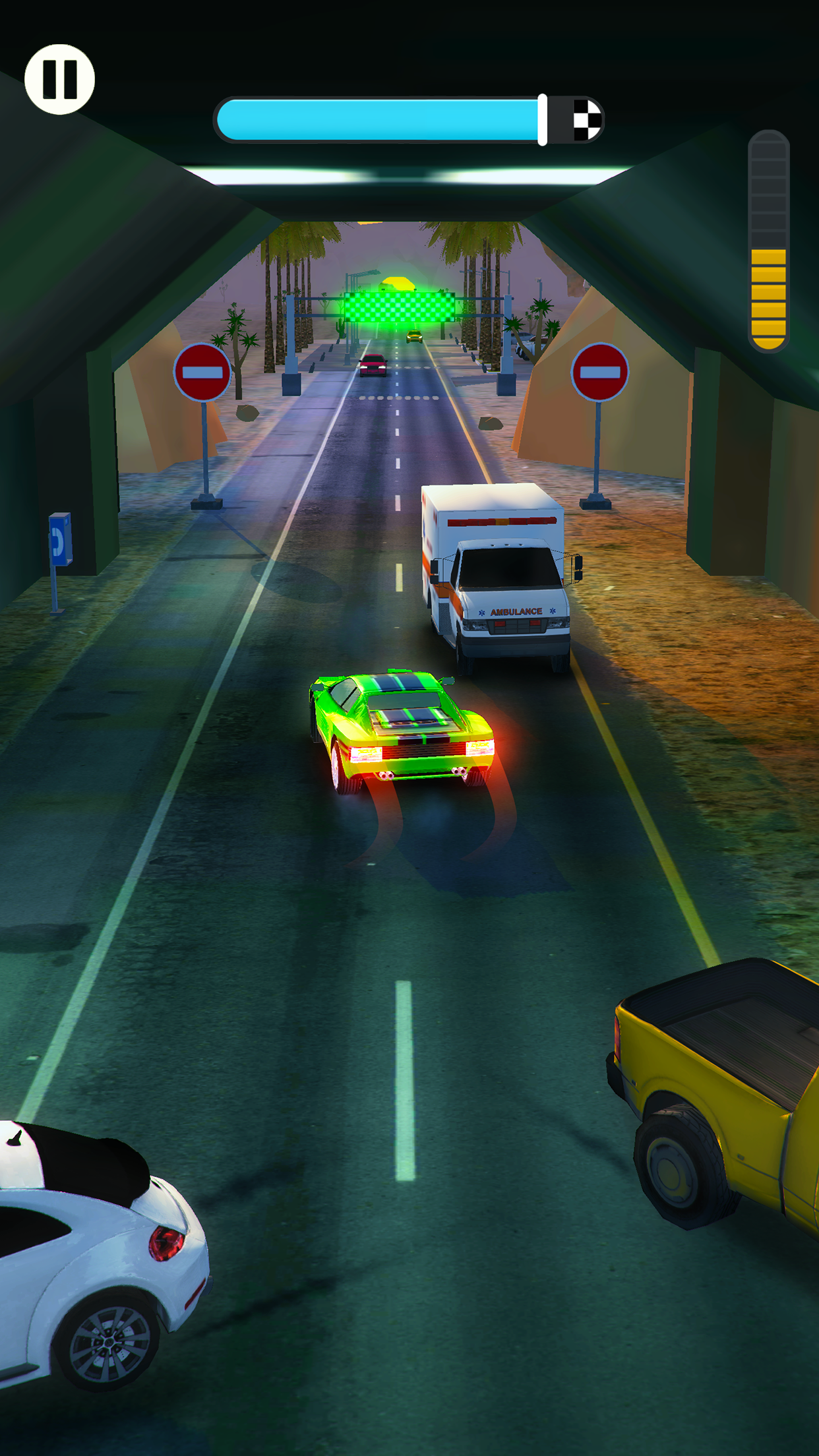 اسکرین شات 3 بازی Overtake Rush 3D: Car Game