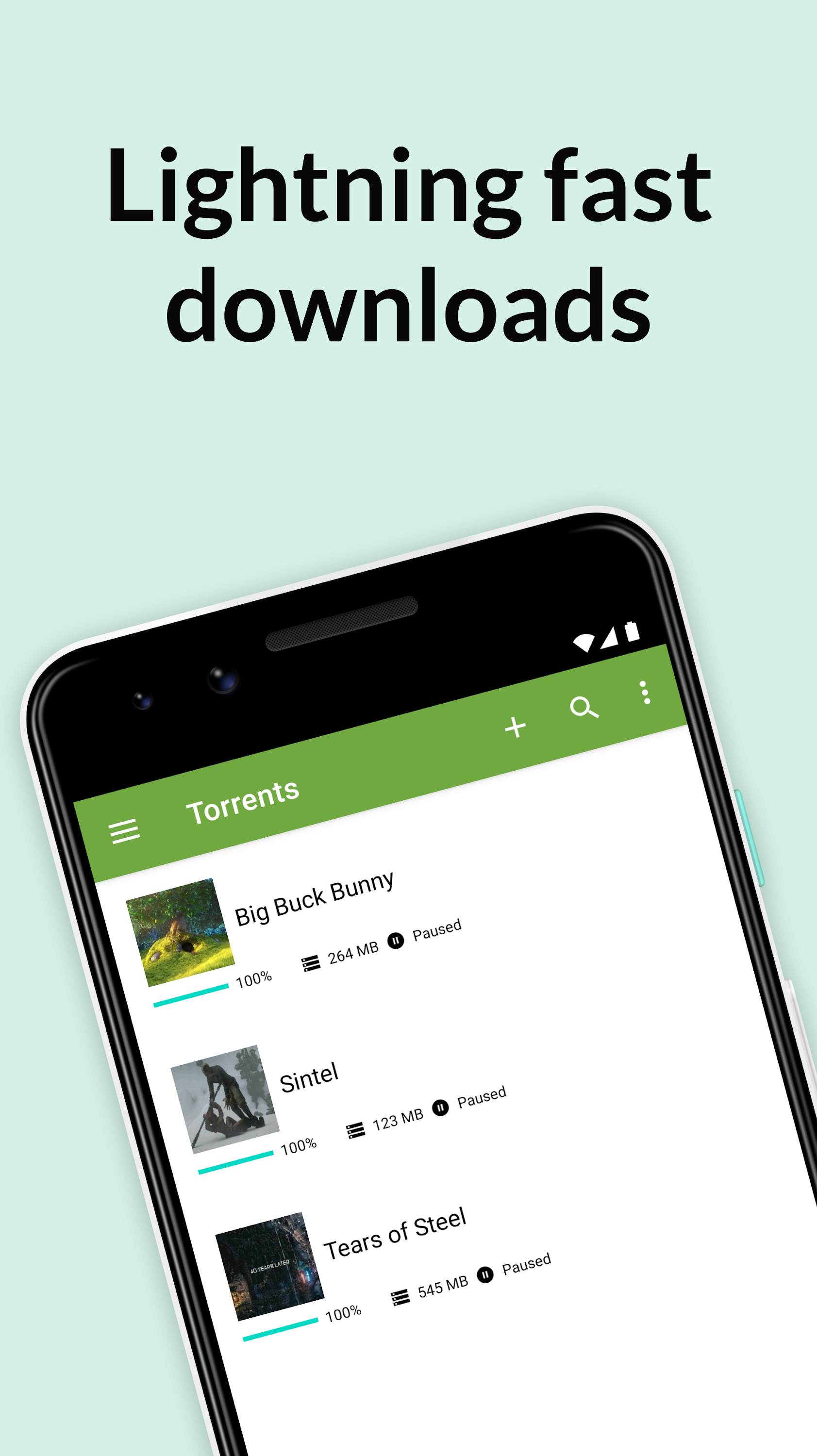 اسکرین شات 1 برنامه µTorrent®- Torrent Downloader
