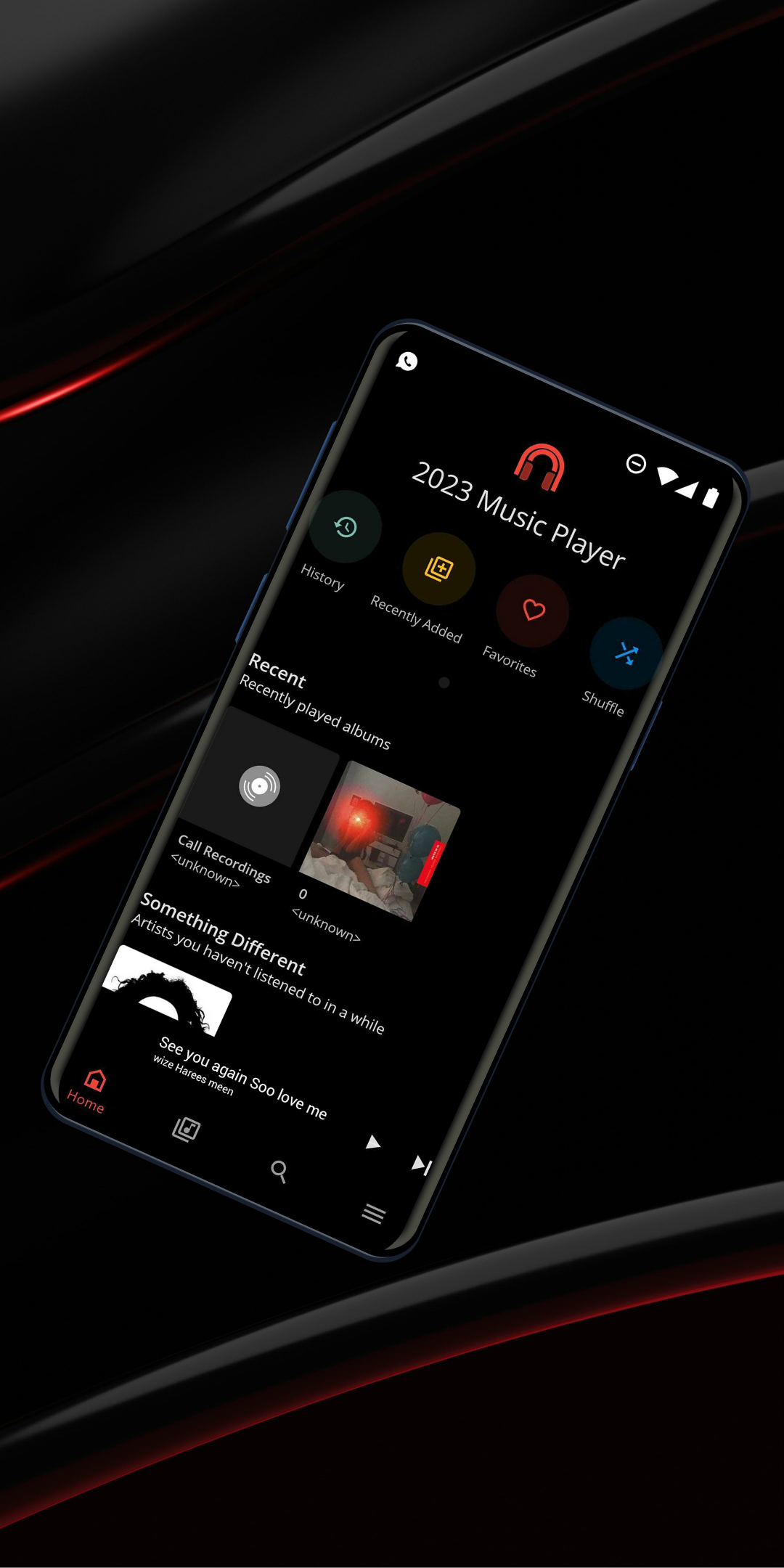اسکرین شات 5 برنامه Music Player for Android ™