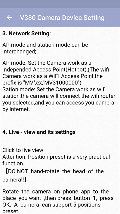 اسکرین شات 2 برنامه V380 Pro Wi-Fi Camera Guide