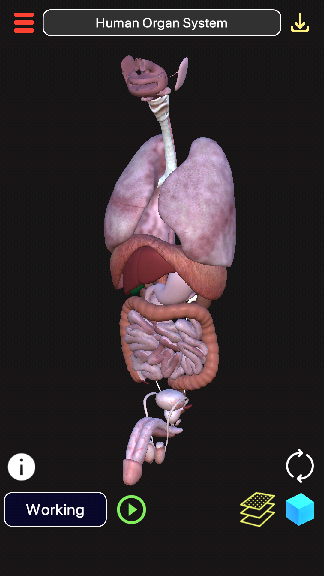 اسکرین شات 1 برنامه 3D Biology +