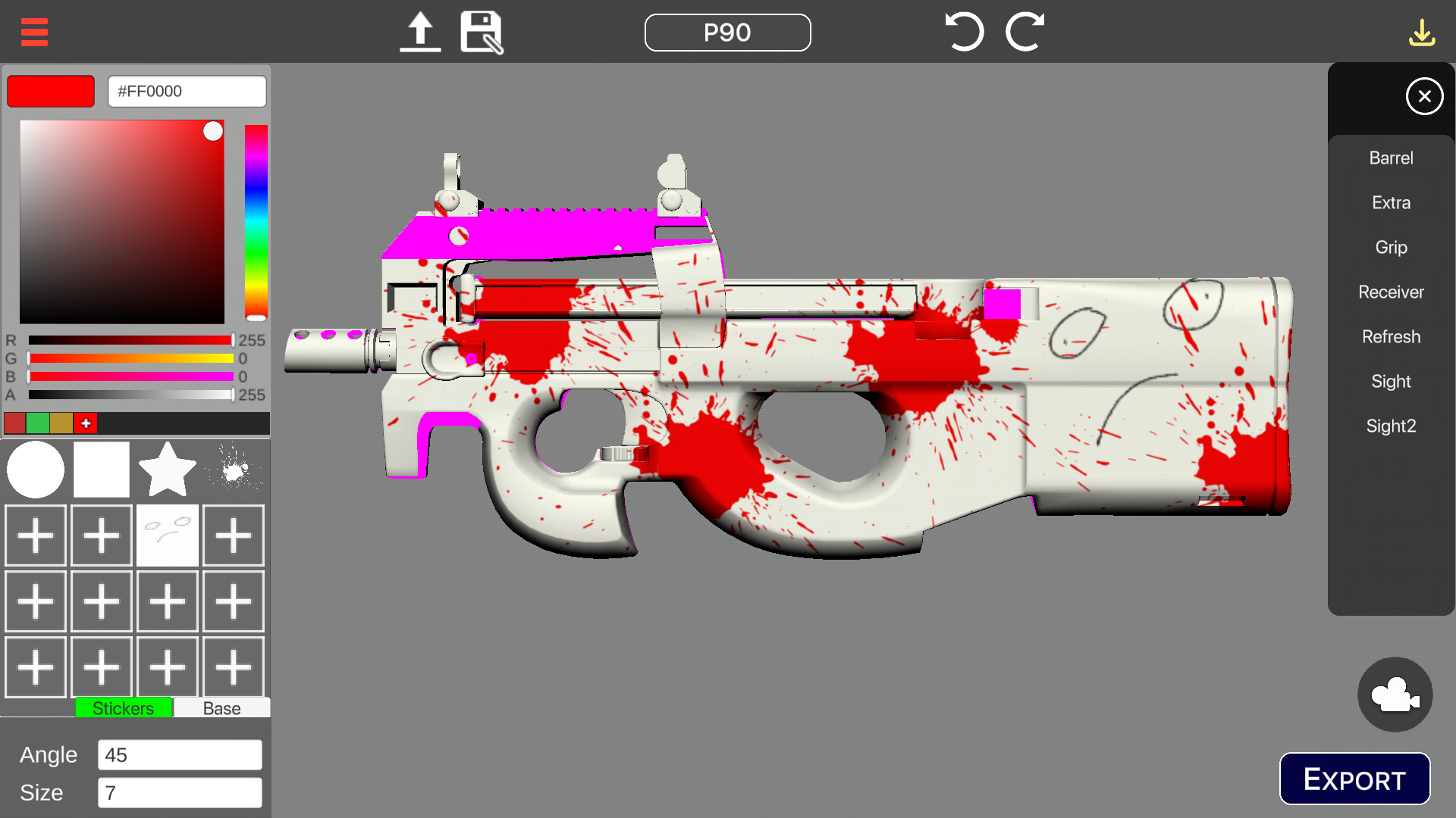 اسکرین شات 3 برنامه Skin Maker - 3D Skin Creator f