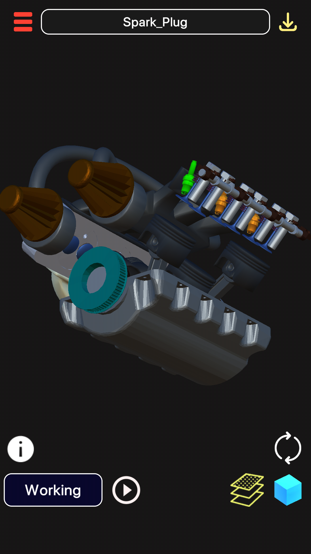 اسکرین شات 1 برنامه 3D Engineering Animation