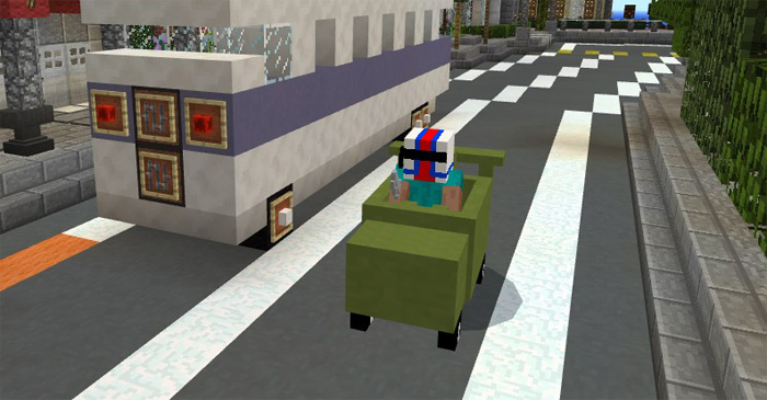 اسکرین شات 3 برنامه Car mods for Minecraft. Transport mods.