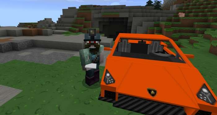اسکرین شات 1 برنامه Car mods for Minecraft. Transport mods.