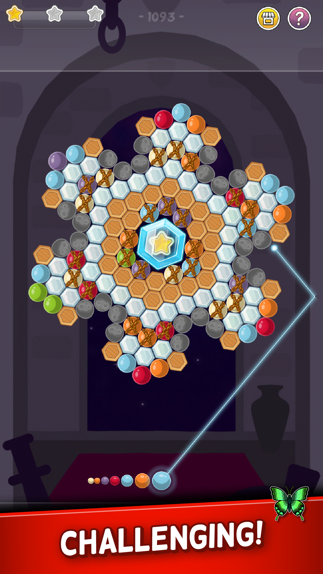 اسکرین شات 3 بازی Spinning Bubble Cloud: Match-3