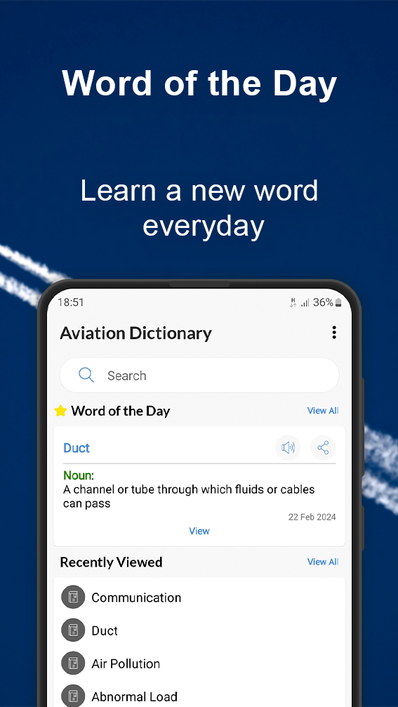 اسکرین شات 2 برنامه Aviation Dictionary