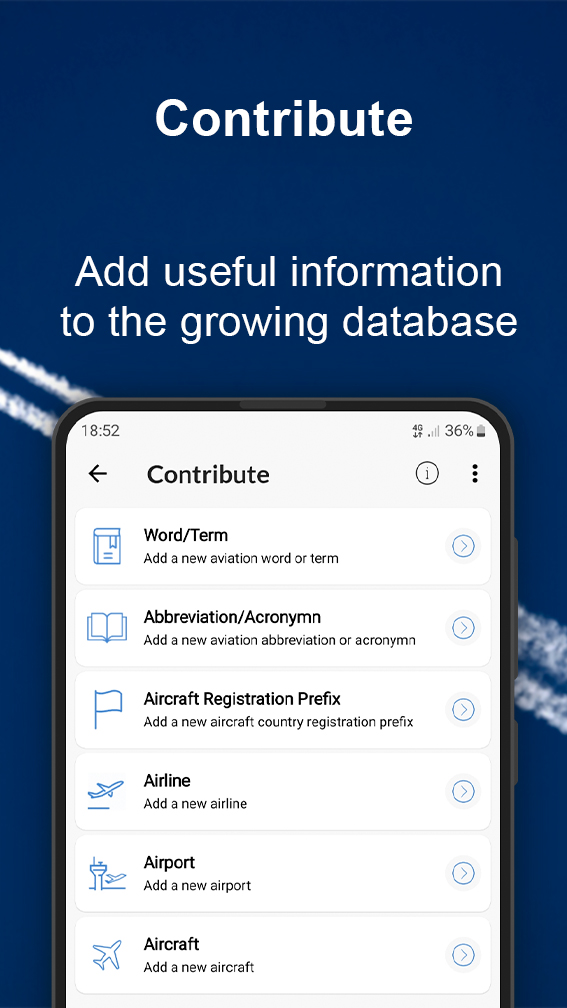 اسکرین شات 4 برنامه Aviation Dictionary