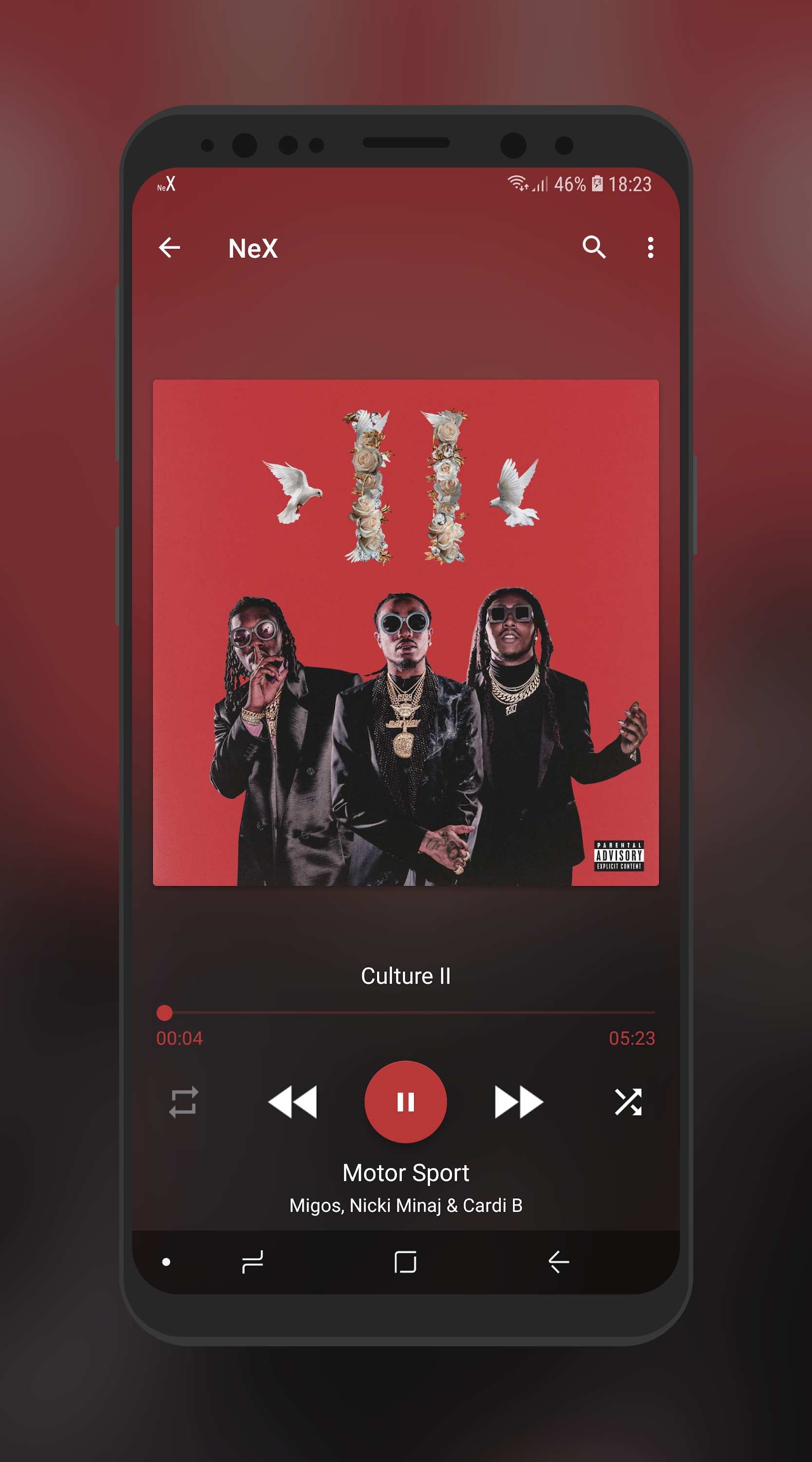 اسکرین شات 3 برنامه NeX - Music Player