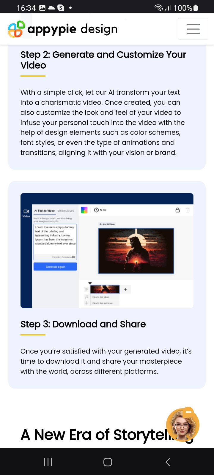 اسکرین شات 4 برنامه AI Video Generator
