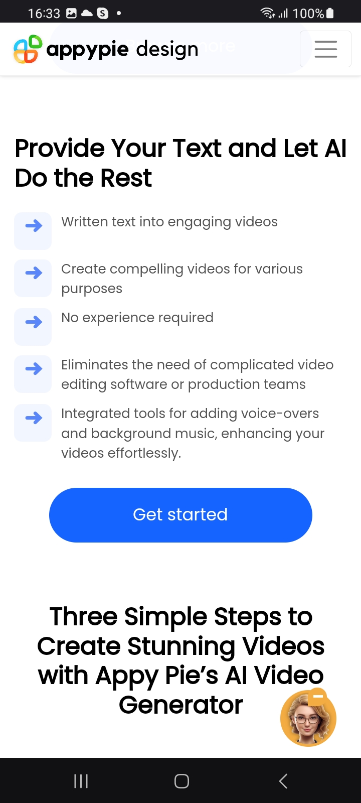اسکرین شات 2 برنامه AI Video Generator
