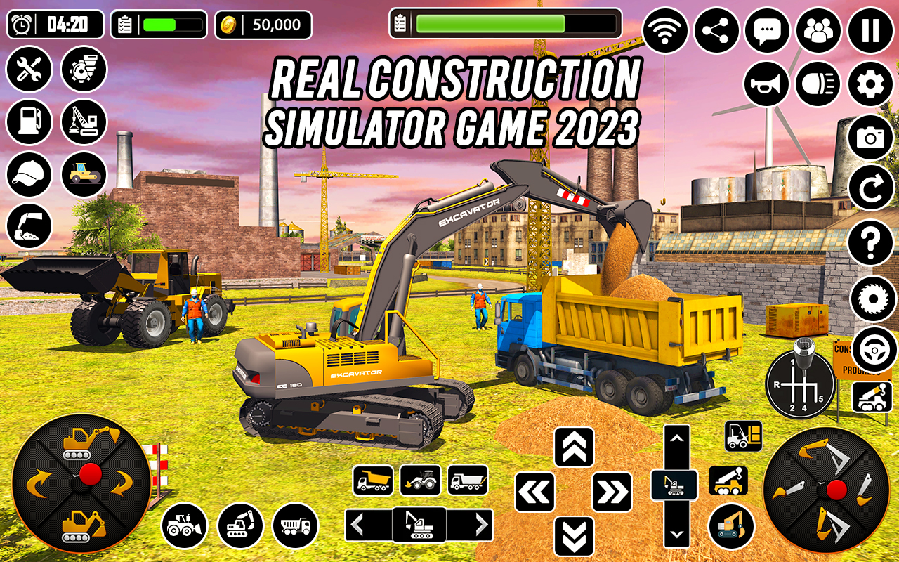 اسکرین شات 2 برنامه Excavator Machine Crane Sim 3D