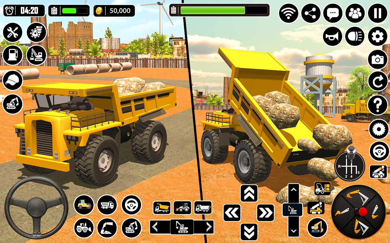 اسکرین شات 4 برنامه Excavator Machine Crane Sim 3D
