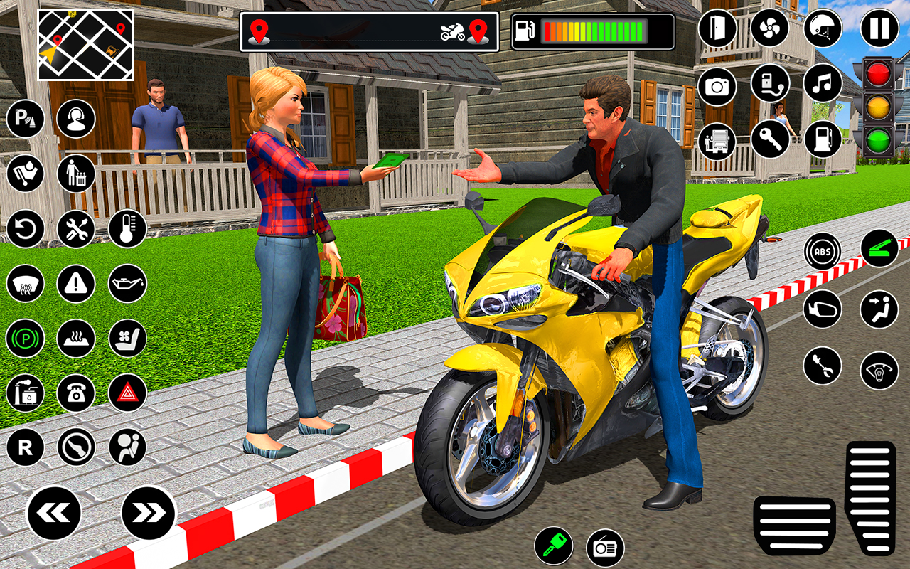 اسکرین شات 3 بازی Bike Taxi Driving Simulator 3D