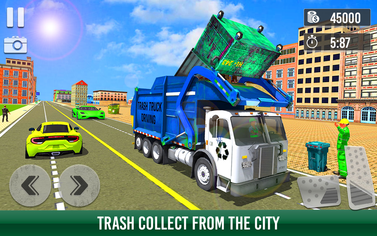اسکرین شات 6 برنامه Trash Truck Driving Simulator