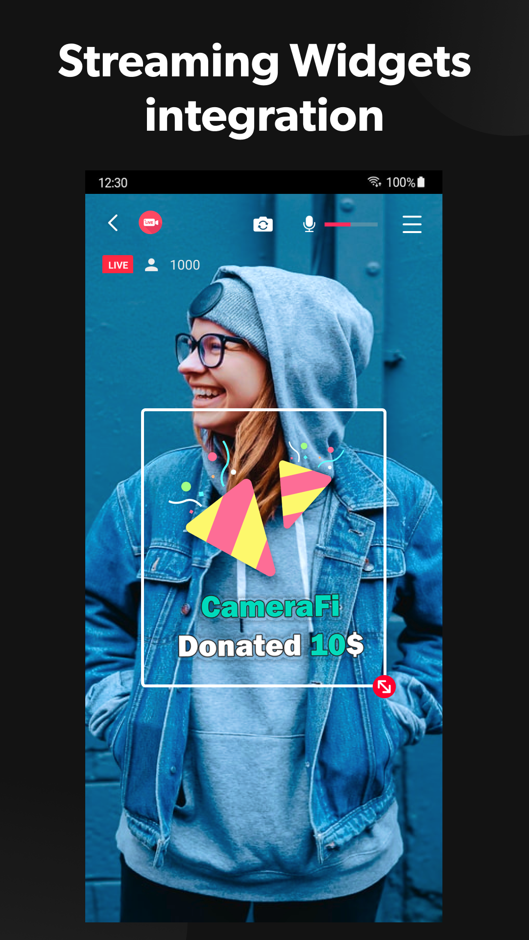 اسکرین شات 7 برنامه CameraFi Live