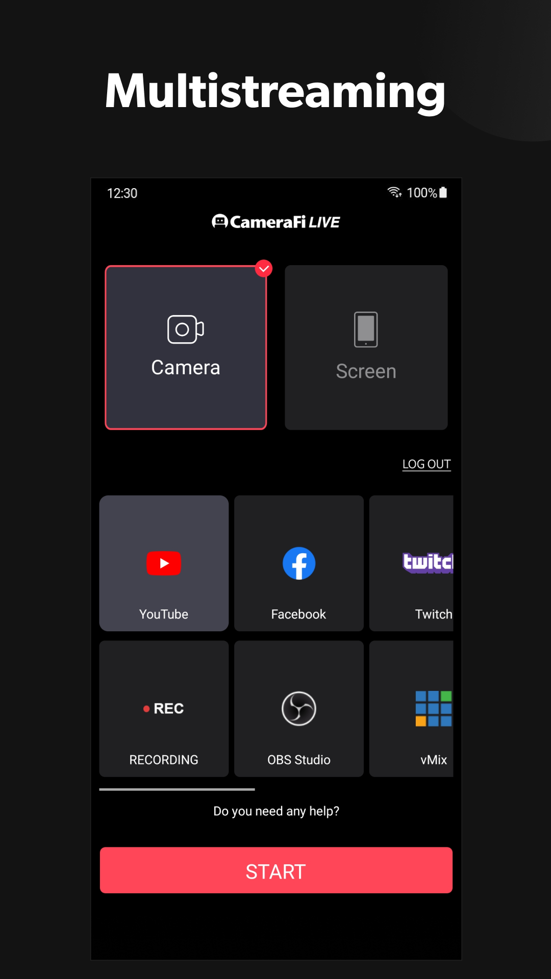 اسکرین شات 3 برنامه CameraFi Live