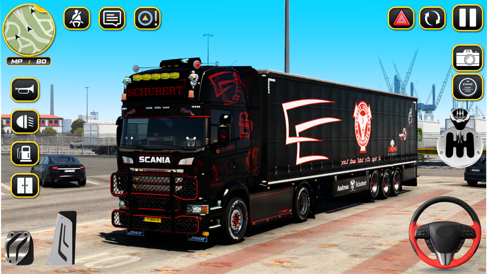 اسکرین شات 1 بازی Semi Truck Parking: Car Games