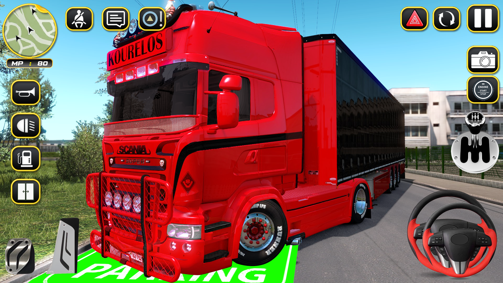 اسکرین شات 5 بازی Semi Truck Parking: Car Games