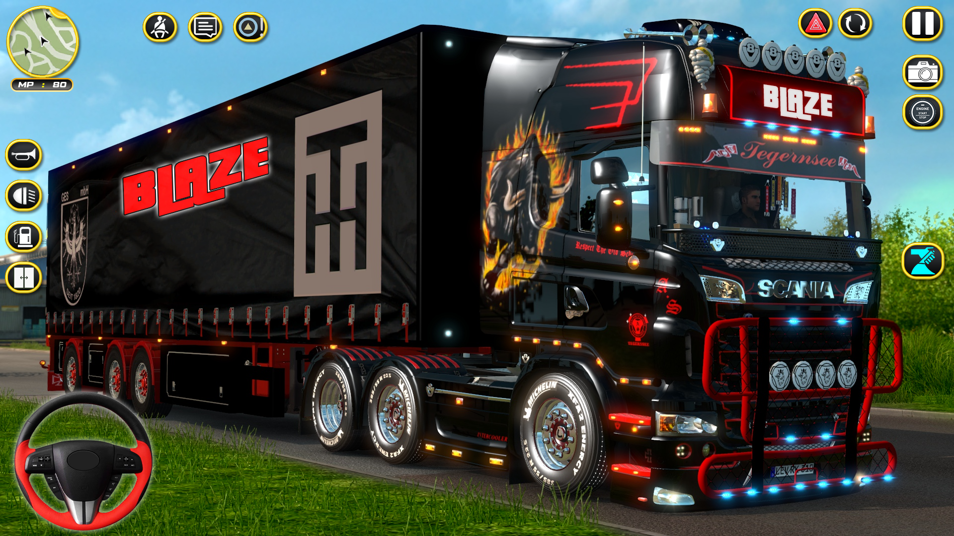 اسکرین شات 2 بازی Semi Truck Parking: Car Games