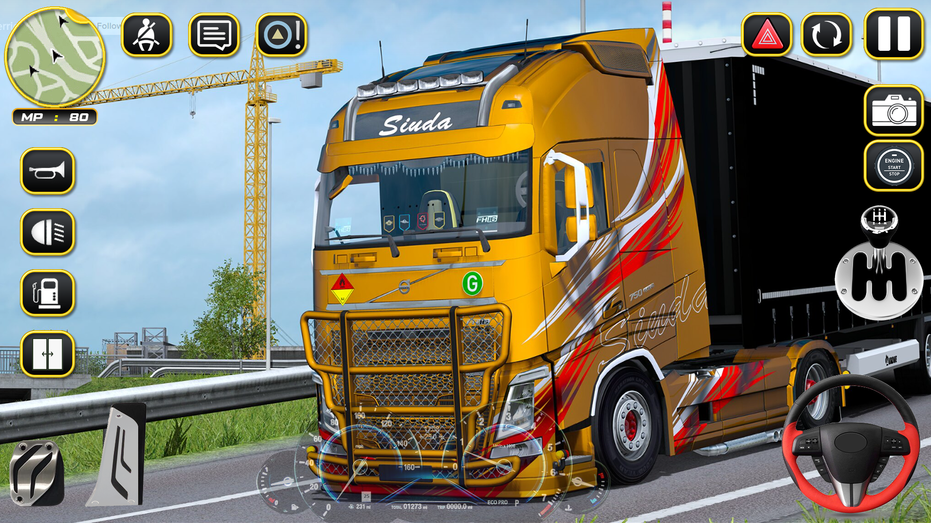 اسکرین شات 3 بازی Semi Truck Parking: Car Games