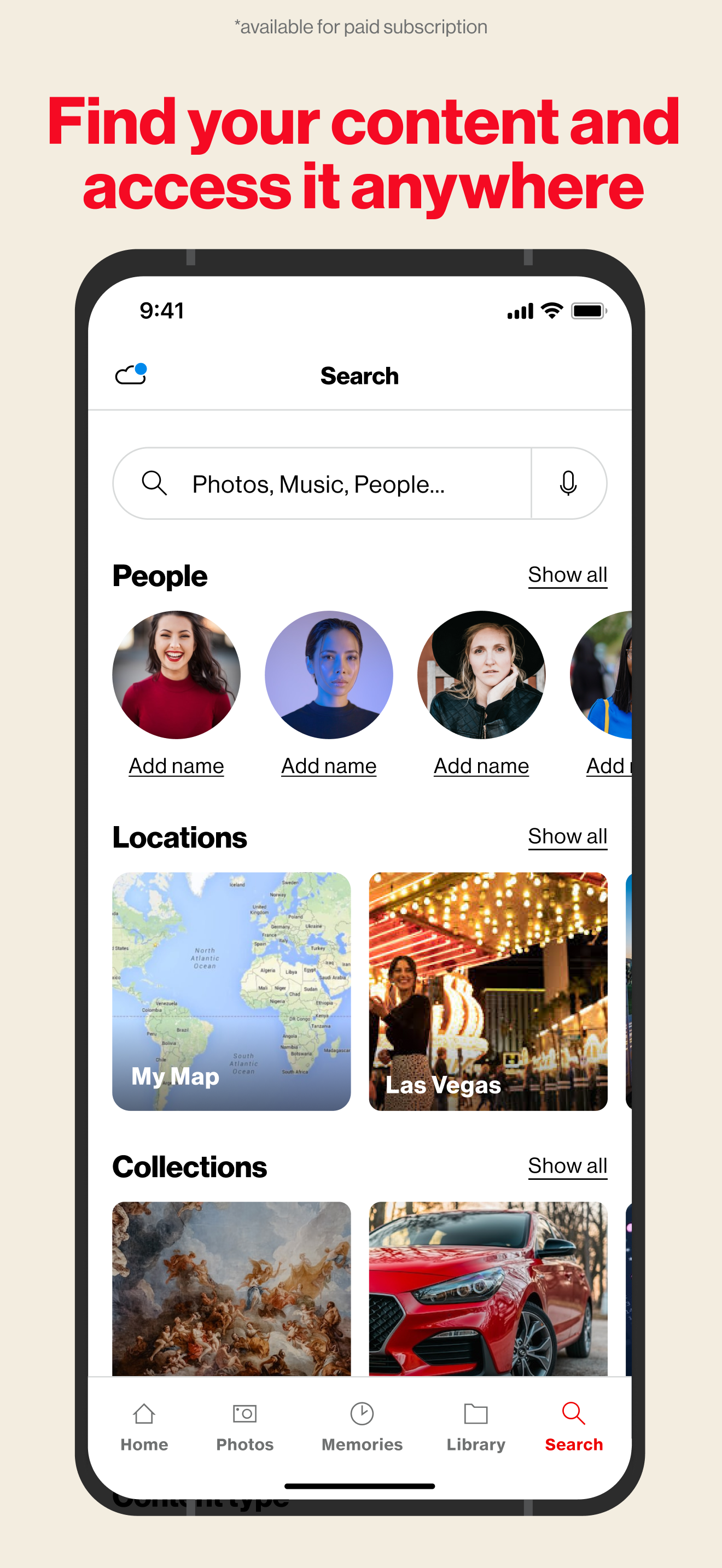 اسکرین شات 2 برنامه Verizon Cloud