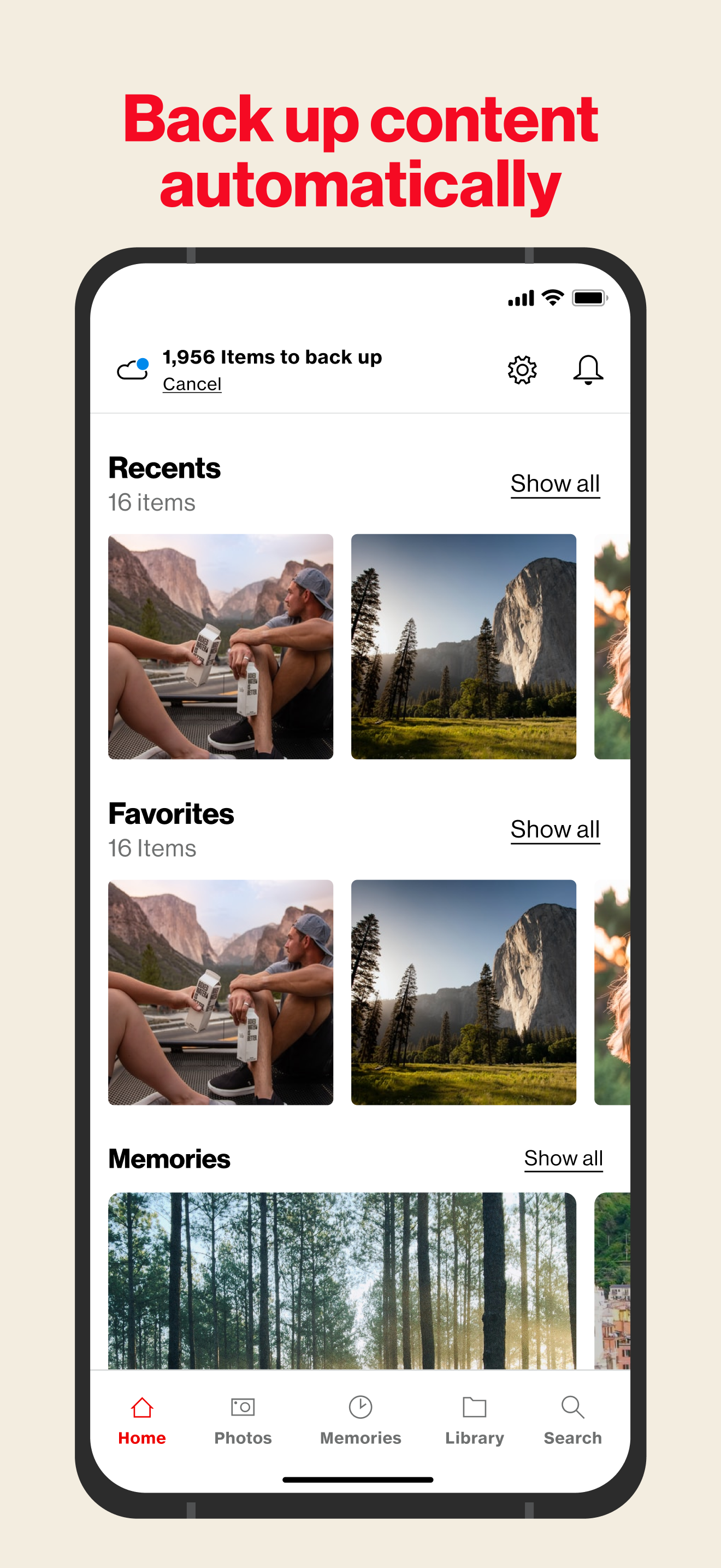 اسکرین شات 1 برنامه Verizon Cloud