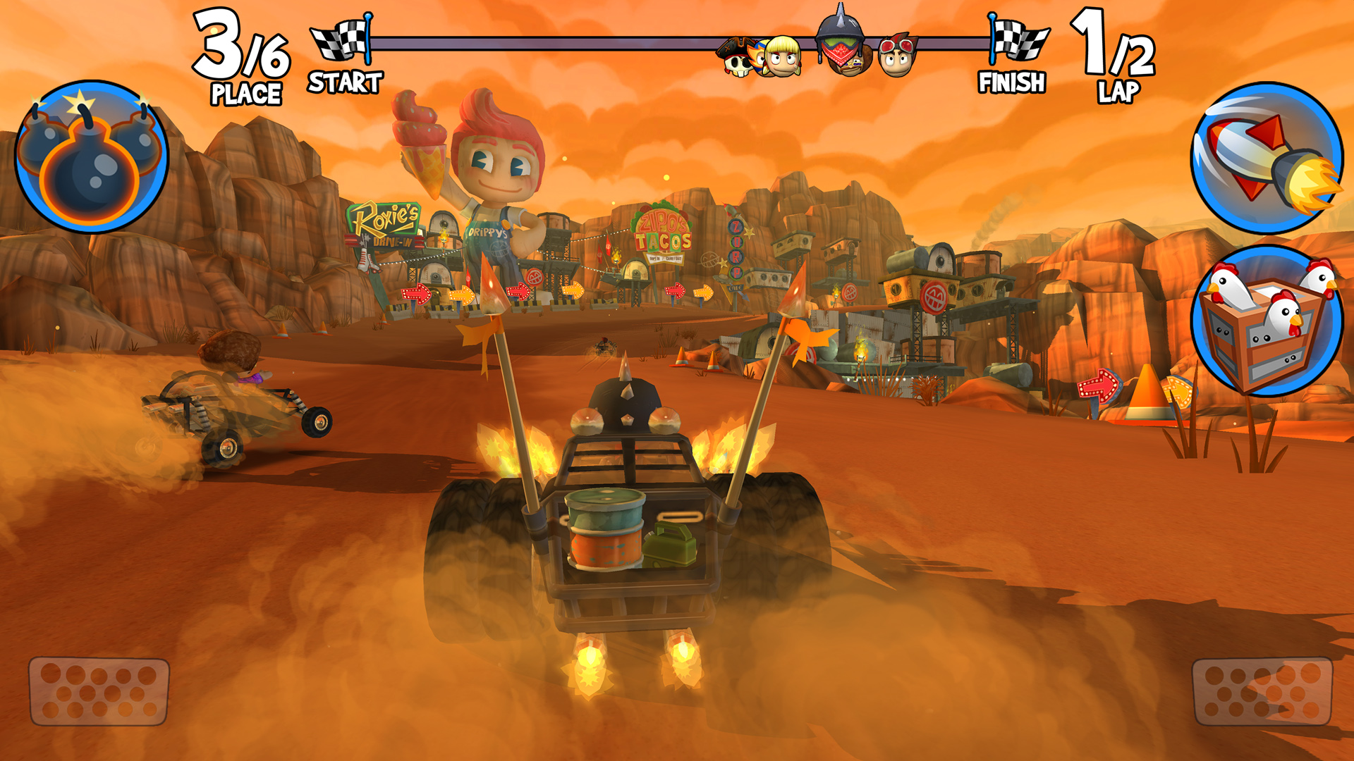 اسکرین شات 6 بازی Beach Buggy Racing 2