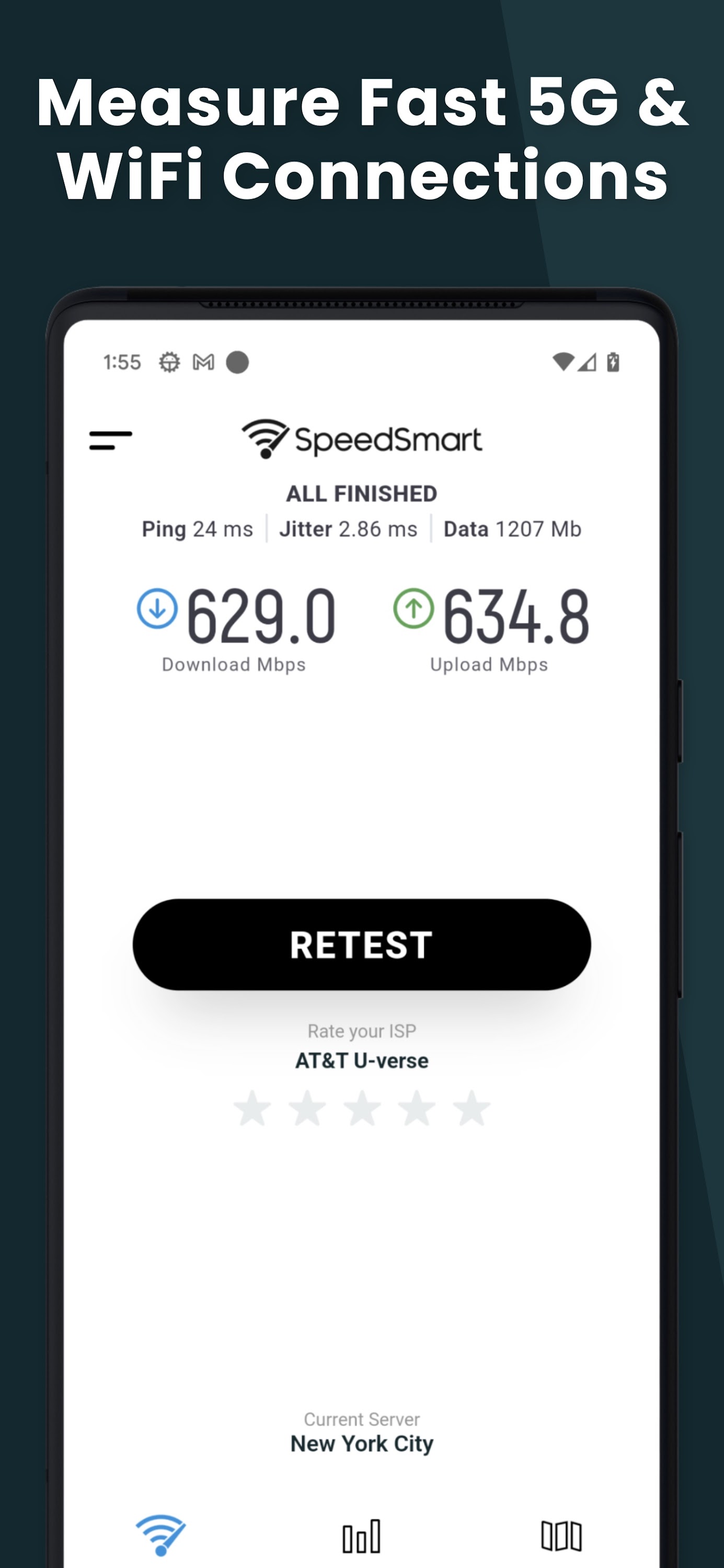 اسکرین شات 6 برنامه Speed Test Internet SpeedSmart
