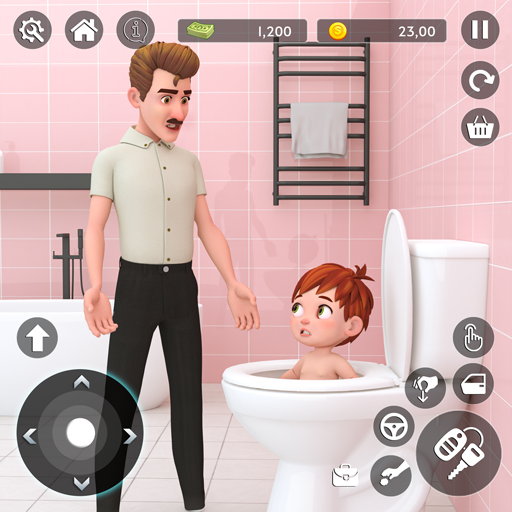 اسکرین شات 1 برنامه Dad Simulator 3D Family Games