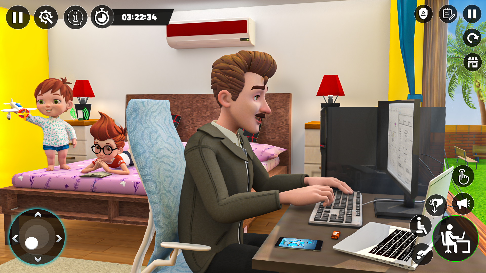 اسکرین شات 4 برنامه Dad Simulator 3D Family Games