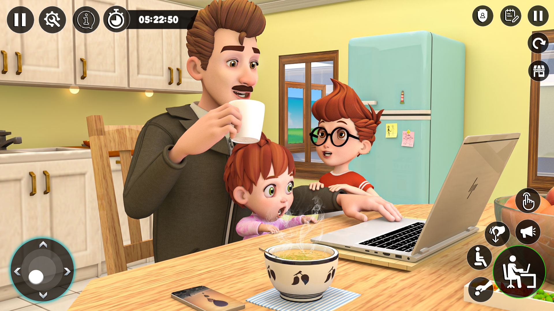 اسکرین شات 2 برنامه Dad Simulator 3D Family Games