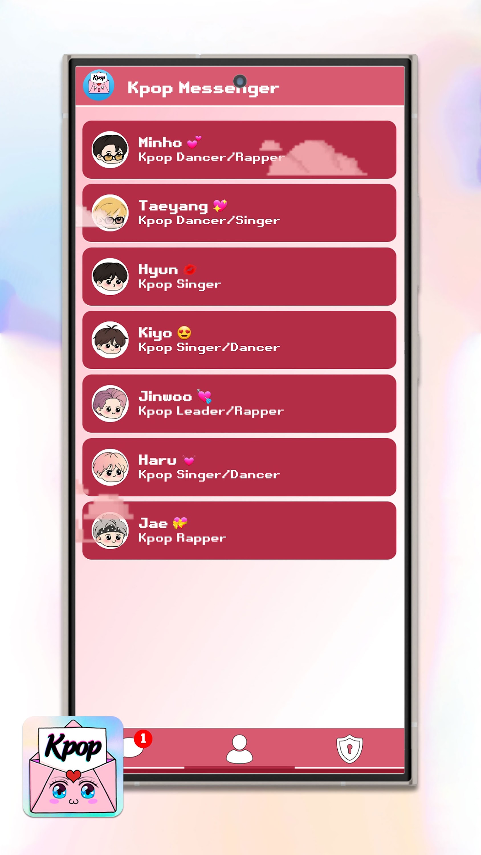 اسکرین شات 2 بازی Kpop Chat: Boyfriend Simulator