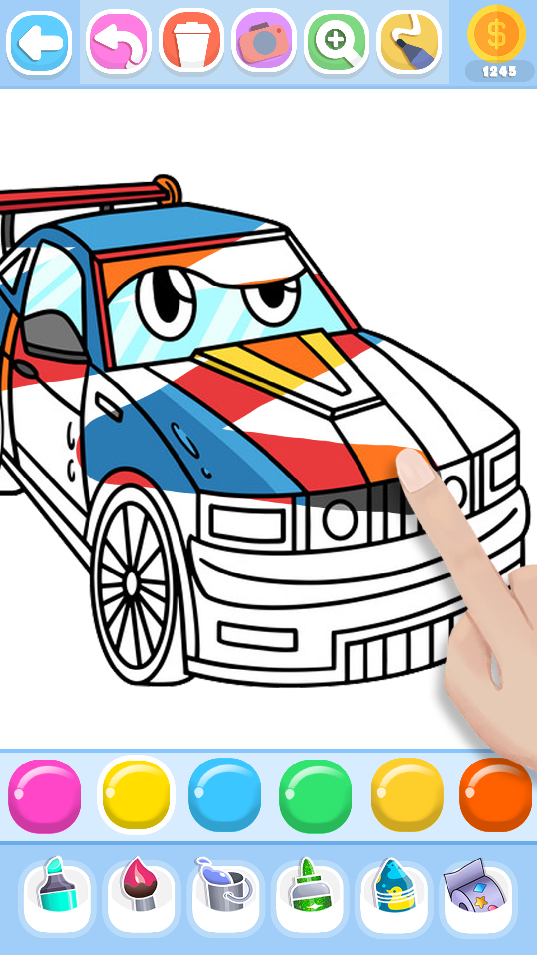 اسکرین شات 2 بازی Monster Car and Truck Coloring