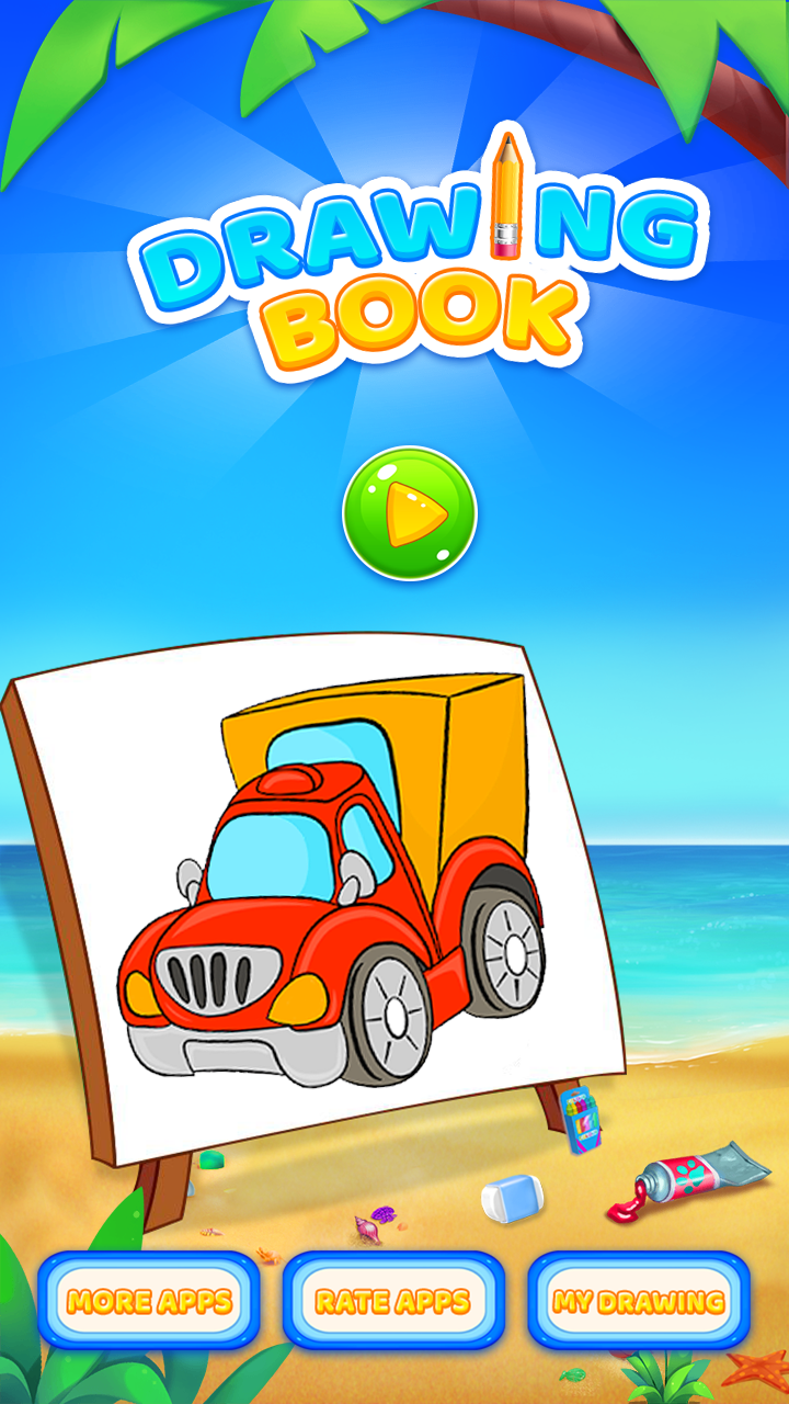 اسکرین شات 1 برنامه Vehicle Coloring Book Game