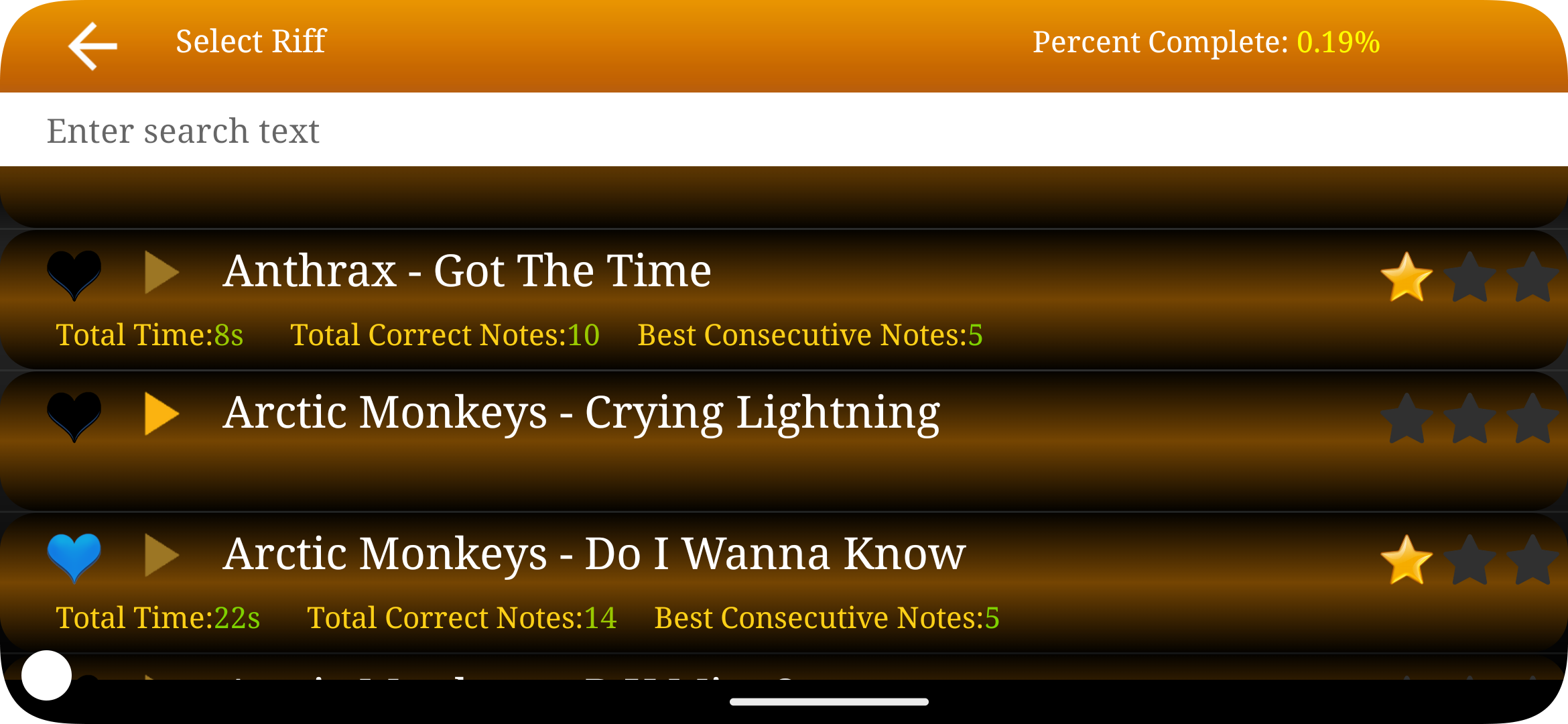 اسکرین شات 4 برنامه Guitar Riff