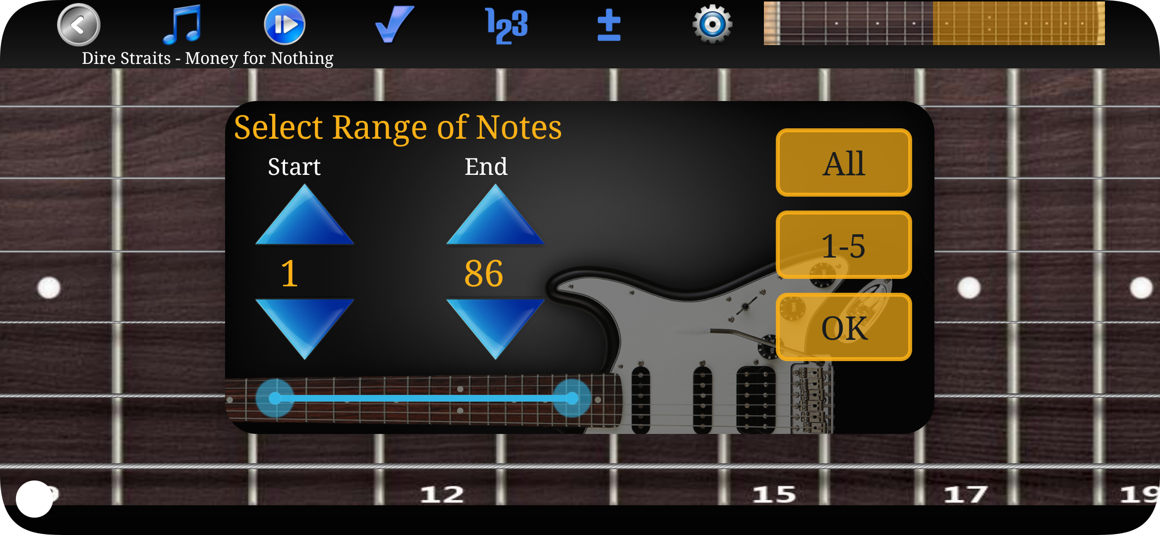 اسکرین شات 5 برنامه Guitar Riff