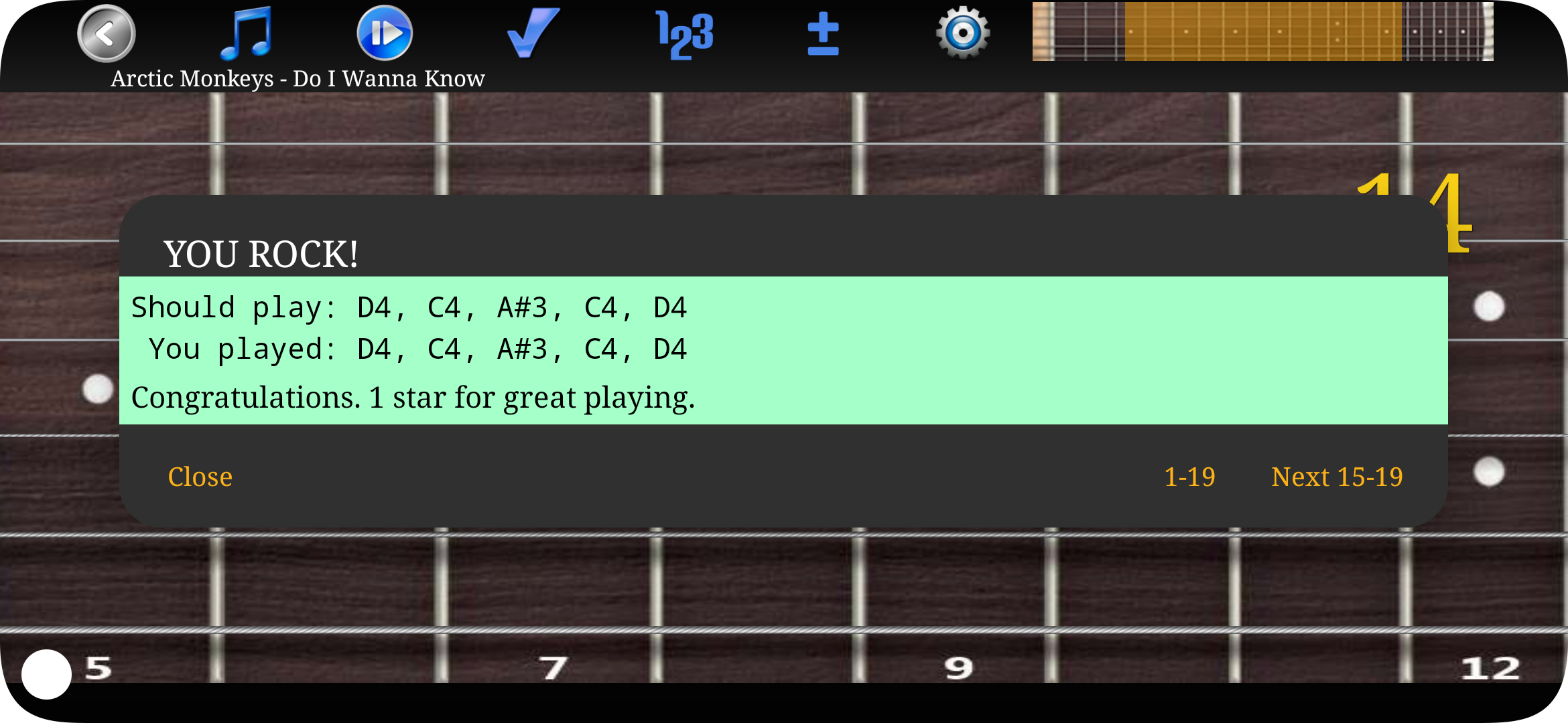 اسکرین شات 3 برنامه Guitar Riff
