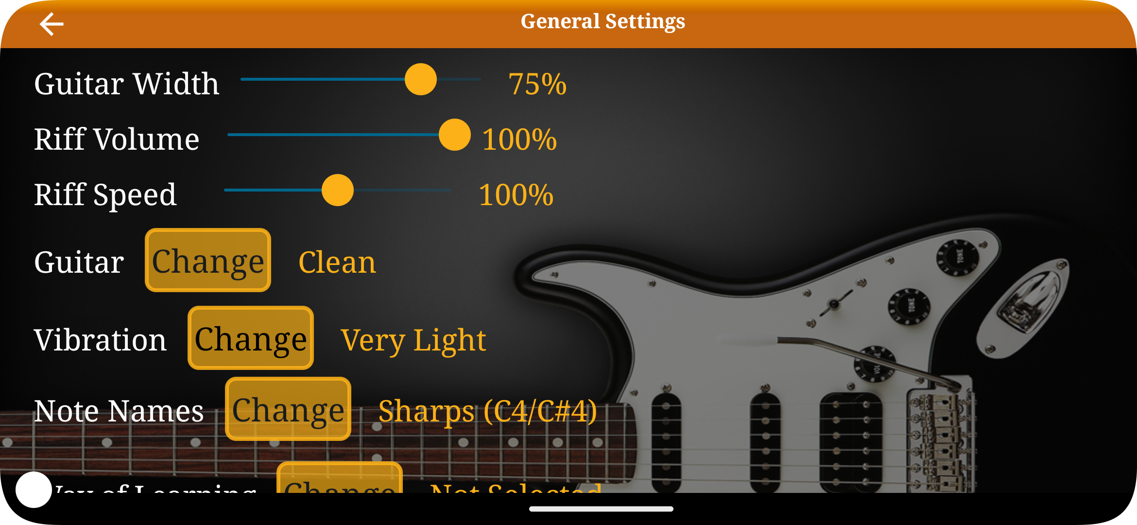 اسکرین شات 8 برنامه Guitar Riff