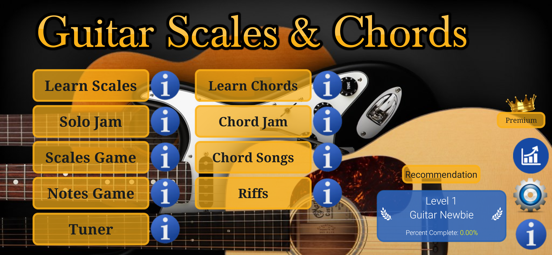 اسکرین شات 1 برنامه Guitar Scales & Chords
