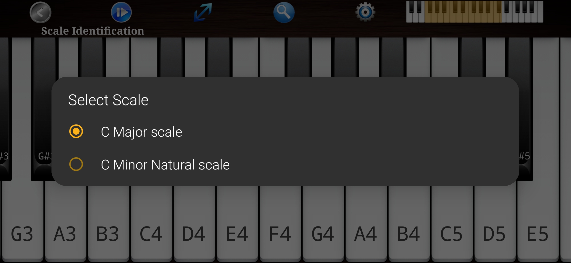 اسکرین شات 6 برنامه Piano Ear Training