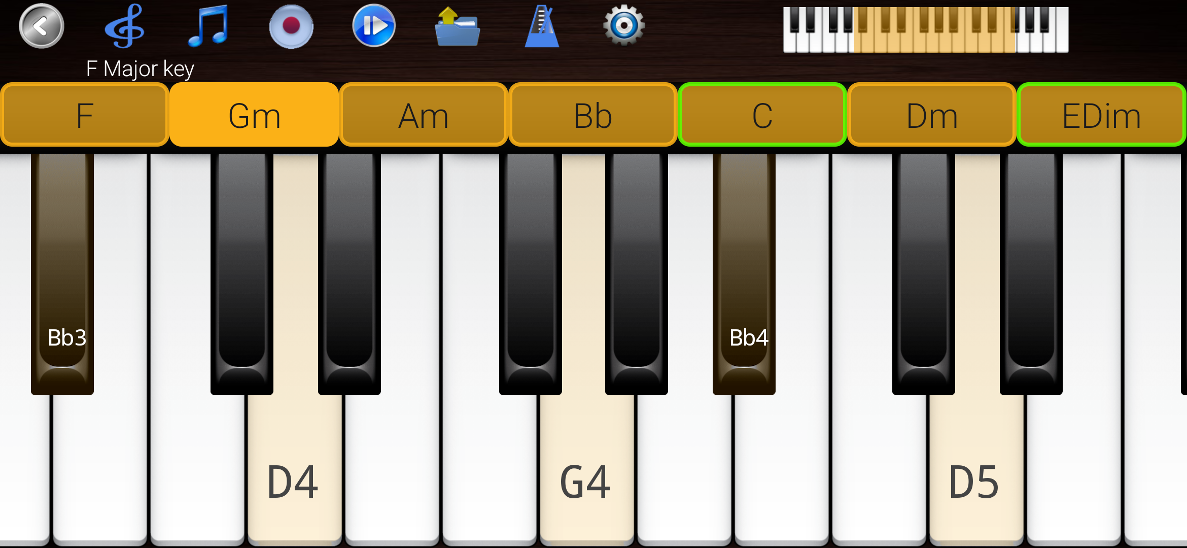 اسکرین شات 7 برنامه Piano Scales & Chords