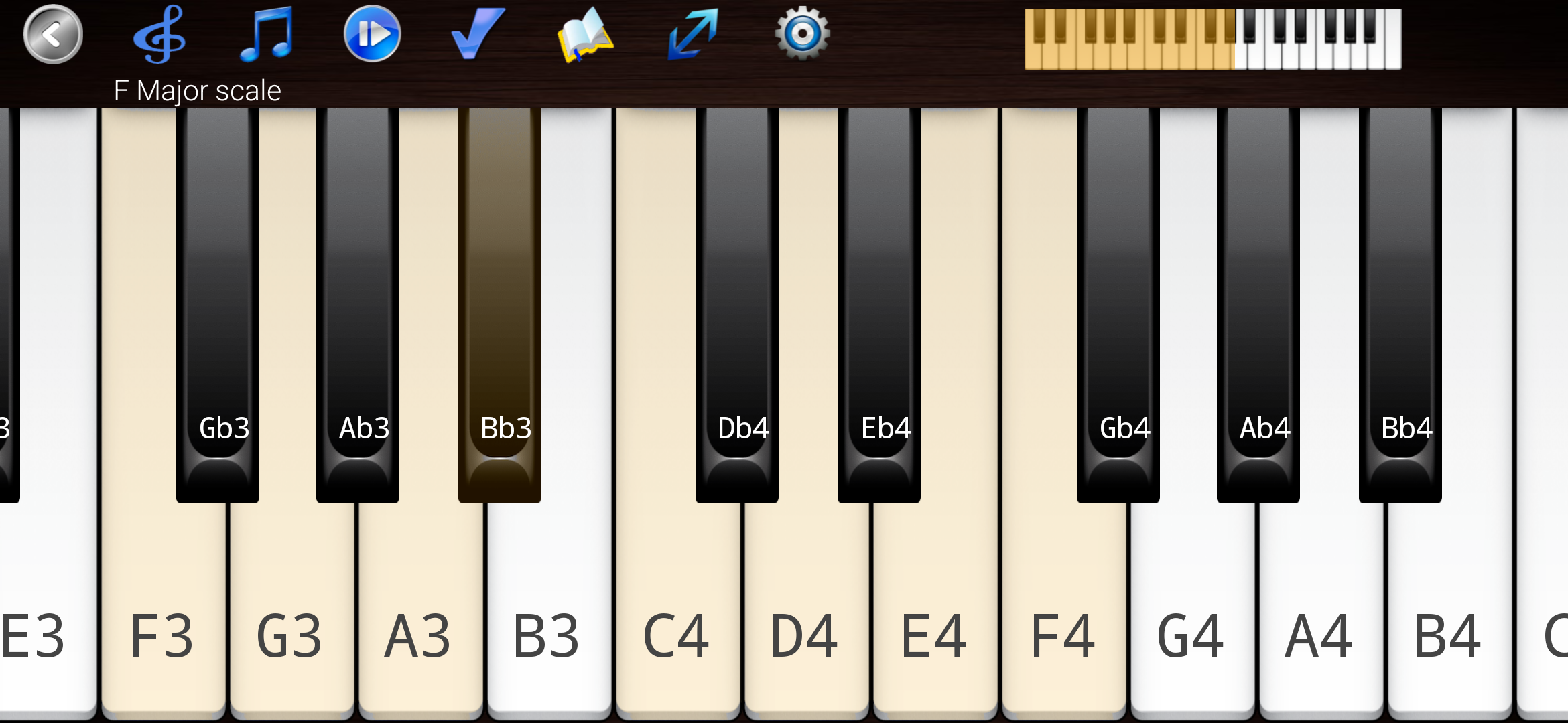 اسکرین شات 2 برنامه Piano Scales & Chords