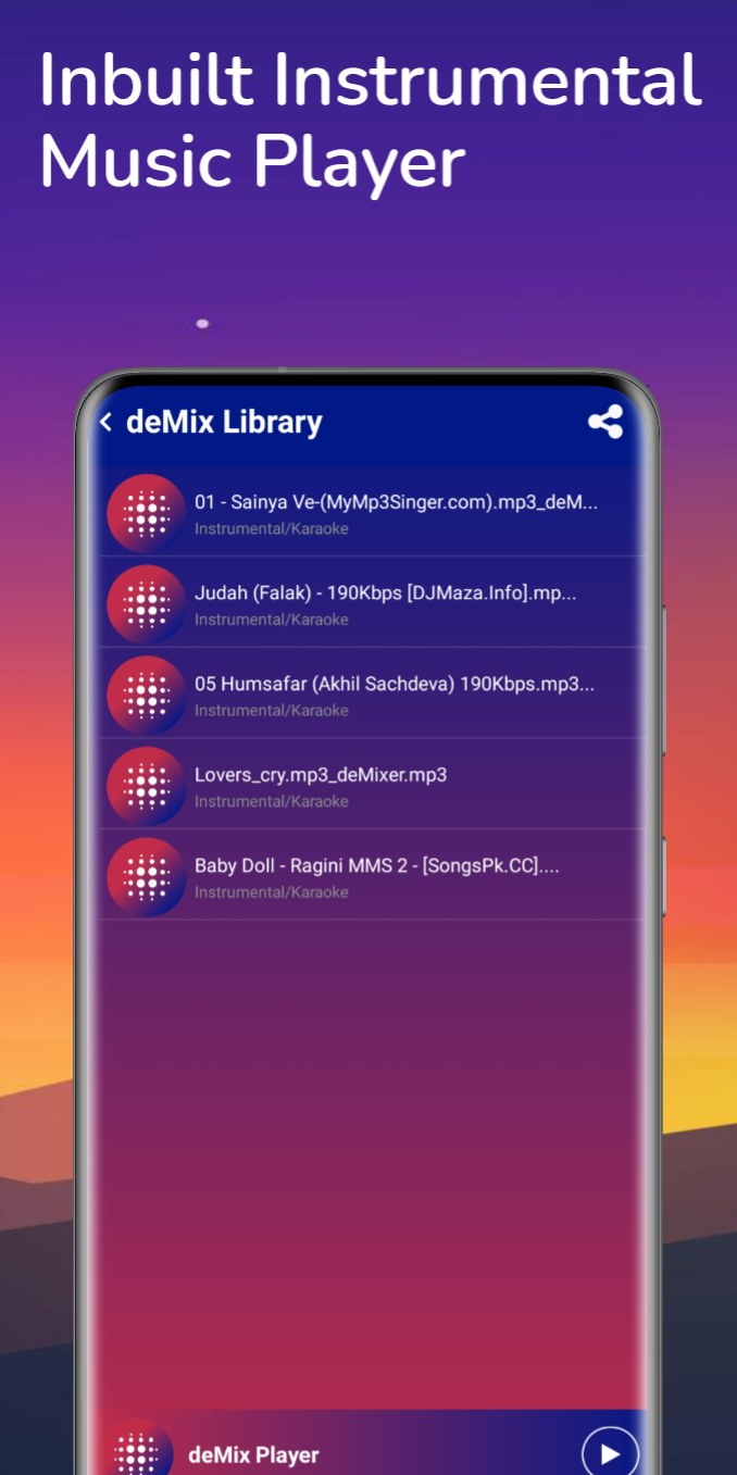 اسکرین شات برنامه AI Vocal Remover Karaoke Maker 5