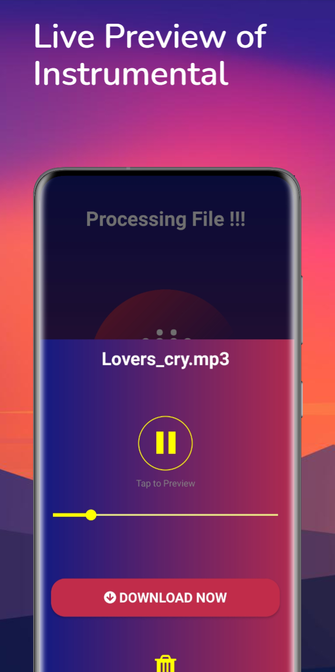 اسکرین شات برنامه AI Vocal Remover Karaoke Maker 3