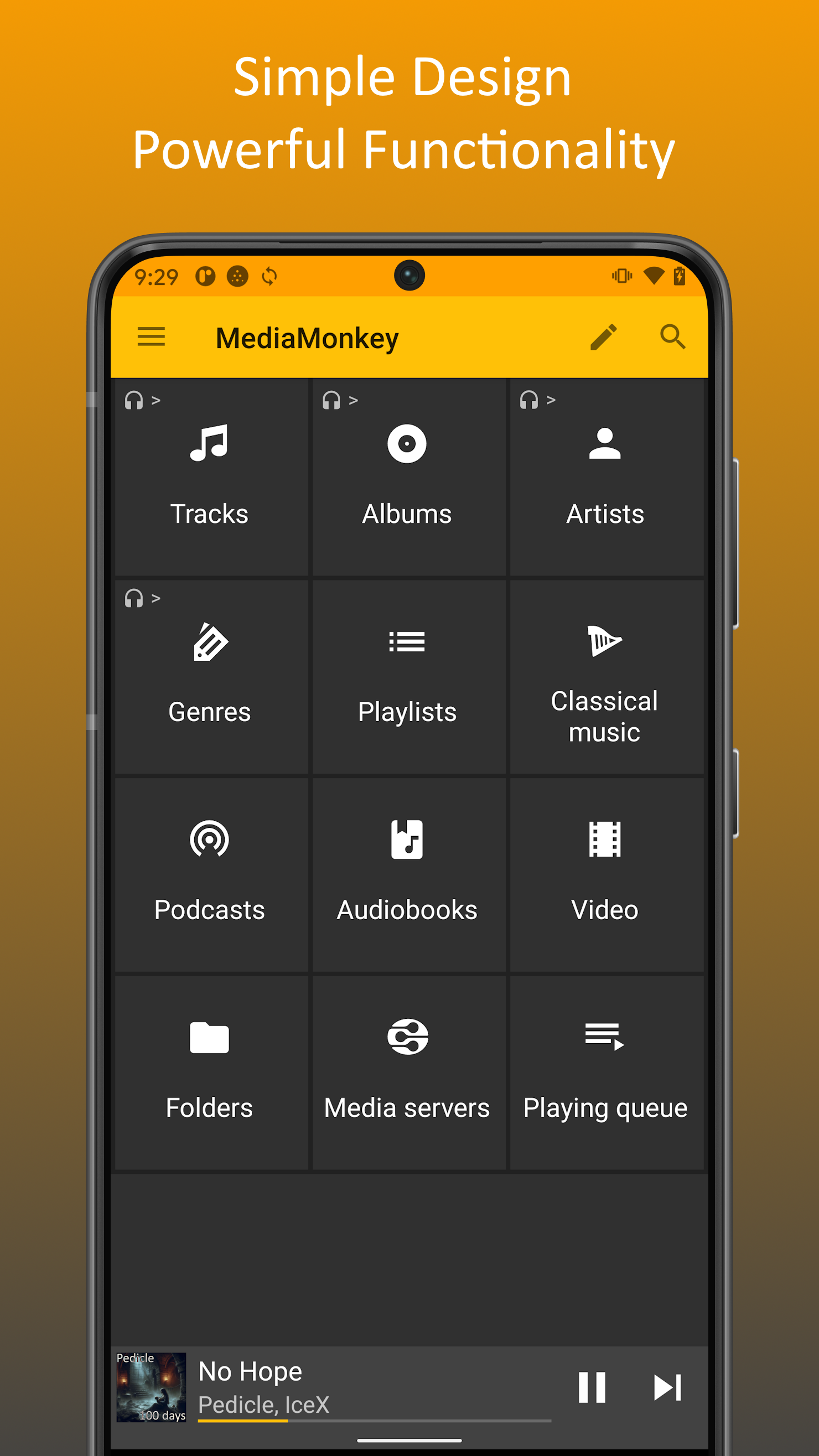 اسکرین شات 1 برنامه MediaMonkey